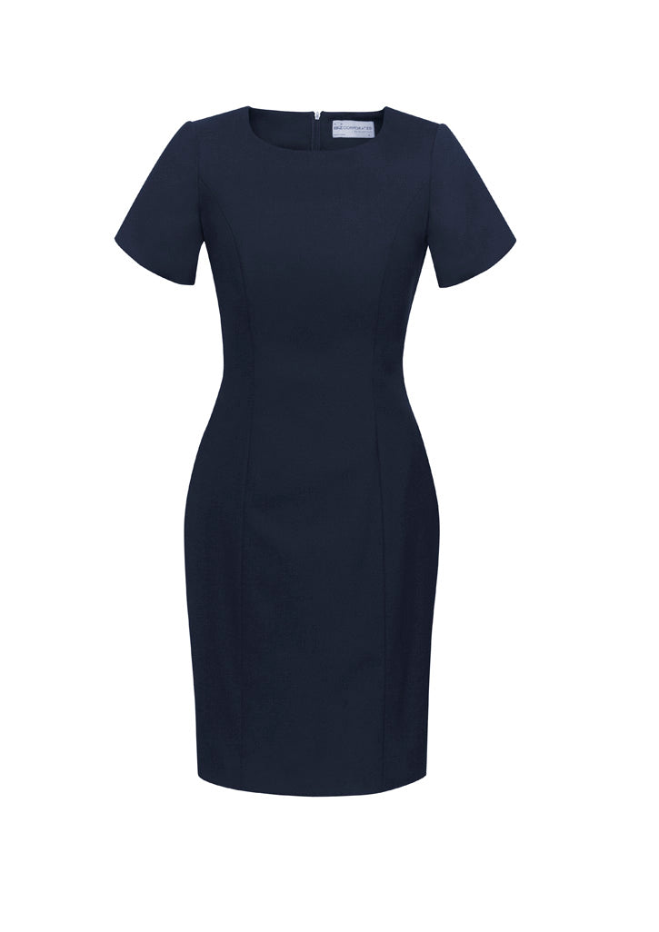 Women's Comfort Wool Stretch Short Sleeve Shift Dress